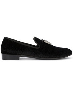 лоферы с тисненым эффектом крокодиловой кожи Giuseppe Zanotti Design