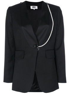 пиджак с контрастной окантовкой Mm6 Maison Margiela