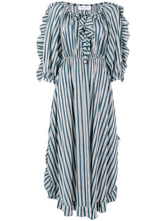 расклешенное платье в полоску  Sonia Rykiel