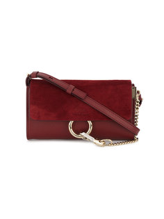 plum purple Faye Chain Wallet bag Chloé