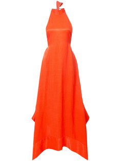 вечернее платье с вырезом-петлей халтер Solace