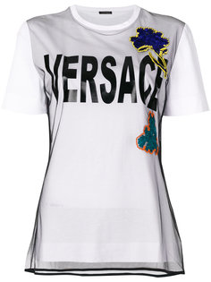 embroidered flower T-shirt Versace
