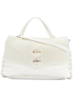 fur panel tote bag Zanellato