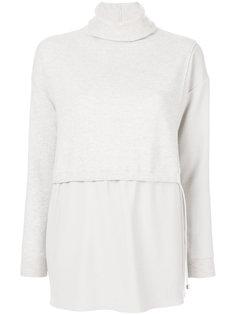 gather detail roll neck jumper Fabiana Filippi