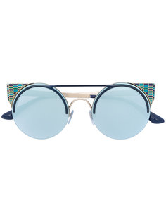 enamelled round sunglasses Bulgari