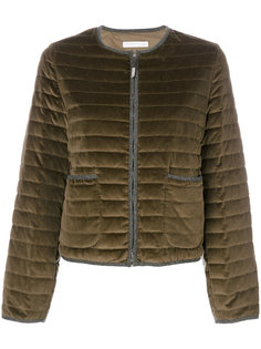 crew neck zipped up puffer jacket Fabiana Filippi