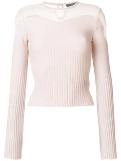 sheer panel jumper Alexander McQueen