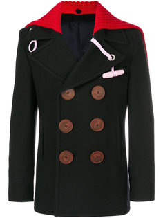 двубортное пальто со съемным воротником Givenchy