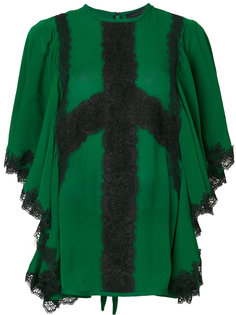 lace insert blouse Elie Saab