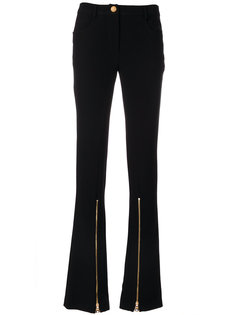 расклешенные брюки с молниями  Boutique Moschino
