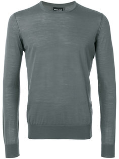 свитер с круглым вырезом Giorgio Armani
