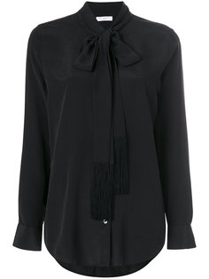 tie neck blouse with fringe detail Equipment