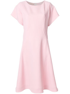 short-sleeved flared dress Marni