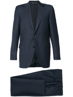 checked tailored trousers Canali