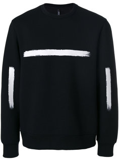 brushstroke print sweatshirt Neil Barrett