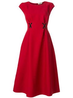 appliqué detail flared dress Fendi