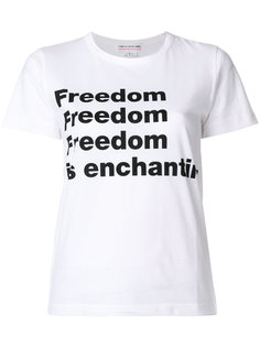 freedom print T-shirt Comme Des Garçons