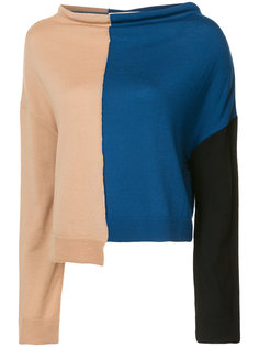 asymmetric colour block sweater Marni