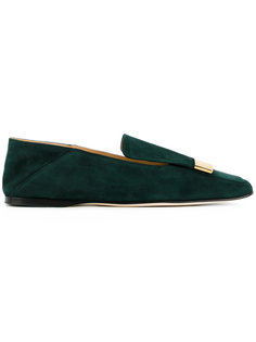 gold-tone plaque pumps Sergio Rossi