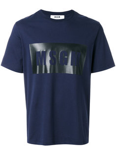 logo print T-shirt  MSGM