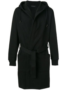 hooded belted coat Diesel Black Gold