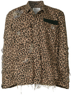 куртка с леопардовым принтом  R13