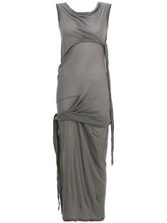 wrap-detail shift dress Rick Owens DRKSHDW