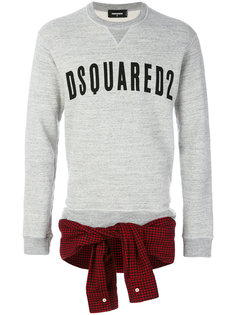 shirt tie waist sweatshirt Dsquared2