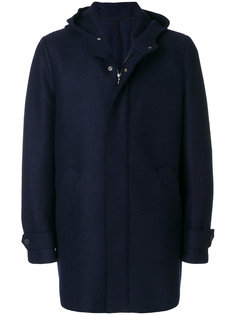 concealed front coat Harris Wharf London
