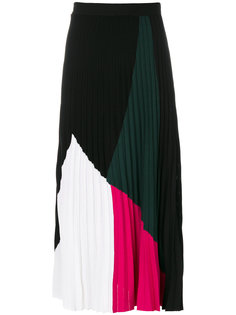 плиссированная юбка в стиле колор блок Proenza Schouler