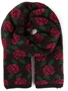 шарф в принт с розами  Jean Louis Scherrer Vintage
