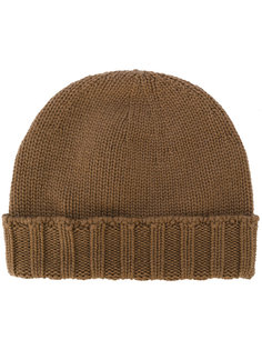 beanie with ribbed trim Drumohr