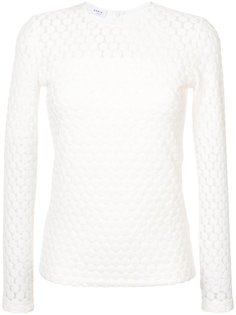 embroidered long-sleeve top  Akris Punto