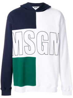 logo print hoodie  MSGM
