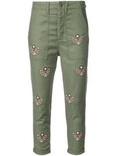 embroidered cropped trousers  The Great