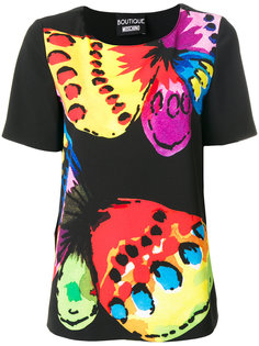 butterfly print T-shirt Boutique Moschino