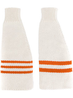 striped gloves Raf Simons