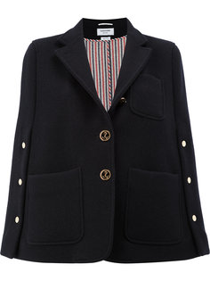пиджак-кейп в стиле милитари  Thom Browne
