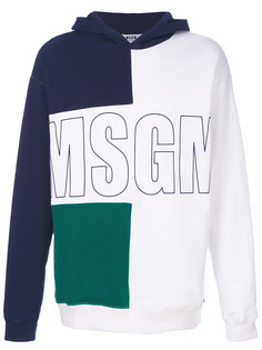 толстовка дизайна колор-блок MSGM