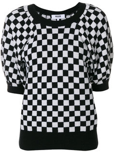 свитер в клетку  MSGM