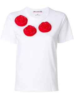 футболка с 3D розами  Comme Des Garçons Girl