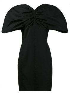 gathered exaggerated sleeve mini dress Jacquemus