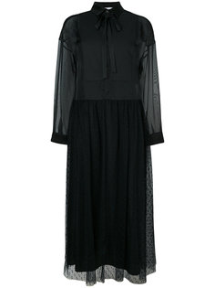 приталенное расклешенное платье на пуговицах Red Valentino