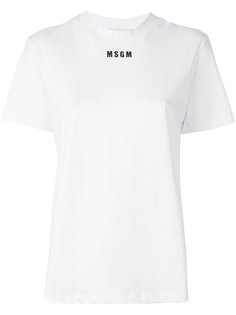футболка с логотипом  MSGM