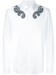 рубашка со спиралевидной отделкой Versace Collection
