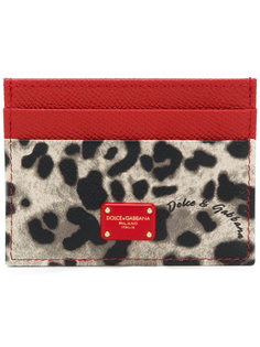 leopard print cardholder Dolce &amp; Gabbana