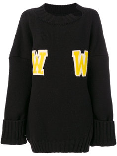 свободный свитер WW Off-White