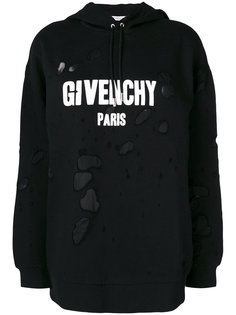 distressed effect hoodie Givenchy