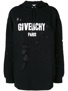 distressed effect hoodie Givenchy