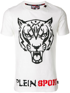 футболка с логотипом и принтом тигра Plein Sport